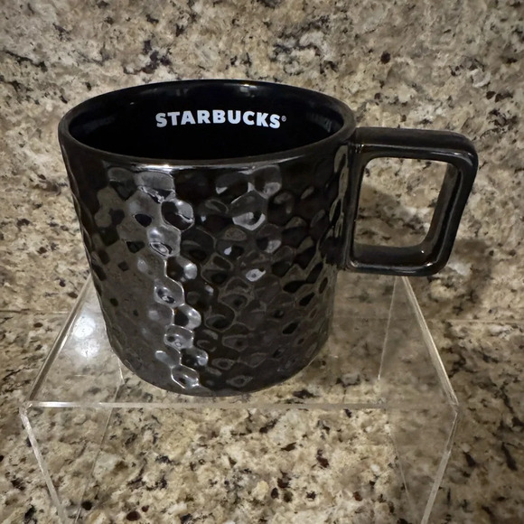 Starbucks Other - Starbucks Limited Edition 2019 Black Dimple 12 Ounce Coffee Mug Gunmetal
